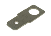 Nýtovací plochý kolík mosazný rovný cínovaný, rozměr 6,3x0,8mm / M3 (N608A/3-V)