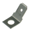 Nýtovací plochý kolík mosazný cínovaný, rozměr 6,3x0,8mm / M4 / 45° (průmyslové balení)