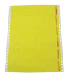 Arch s etiketami bílá / žlutá, rozměr 17,5x9,5mm / 352 etiket na A4