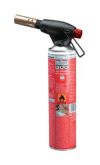Plynový hořák s piezo zapalováním, se závitem 7/16" na propan-butan s lahví plynu PB 340-7/16 340g