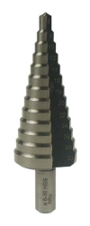08072 ALFRA vrták stupňovitý pro plech max. 4mm, pro otvory 6-30mm