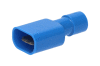 Kolík plochý celoizolovaný, průřez 1,5-2,5mm2 / 6,3x0,8mm PC (BF-M608P/PC) tmavě modrá