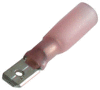 Kolík plochý se smrštovací bužírkou, průřez 0,5-1,5mm2 / 4,8x0,5mm