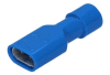 Objímka plochá celoizolovaná, průřez 1,5-2,5mm2 / 6,3x0,8mm PC (BF-F608P/PC) tmavě modrá