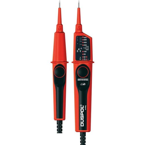 Zkoušečka napětí AC 12-1000V, DC 12-1000V, LED/LCD/vibrace, točivé pole, fáze, polarita