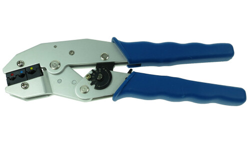 Lisovací kleště na izolované koncovky, průřez 0,5-6mm2, lehké hliníkové profi, délka 230mm / 300g