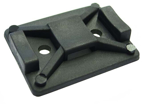 Kabelová příchytka černá 25x32mm bez lepidla, pro pásky šíře 8,0mm (10 pásků po 10ks)