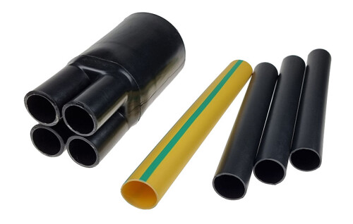 Sada smršťovacích trubic s rozdělovací hlavou, čtyřžilová 4x95 až 4x300mm2 (KSCZ4X185-240) po 5ks