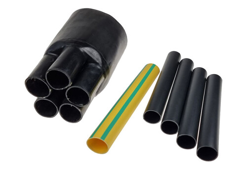 Sada smršťovacích trubic s rozdělovací hlavou, pětižilová 5x6 až 5x16mm2 (KSCZ5X10-16) po 10ks