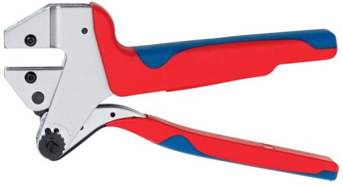 9743200A KNIPEX lisovací kleště na kabelové koncovky, Tyco 539635-1 chromované - bez čelistí !