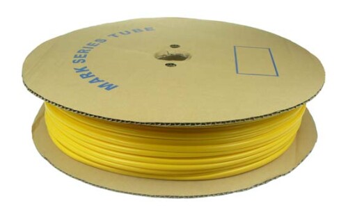 Popisovací bužírka PVC kruhová, vnitřní průměr 3,0mm / průřez 1,0-1,5mm2, žlutá