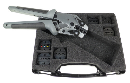 Servisní kufřík s profi lisovacími kleštěmi LK2TF PLUS a sadou 7 párů lisovacích čelistí (LU SET)