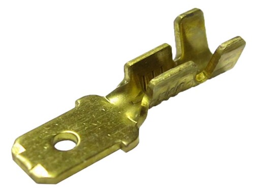 Mosazný kolík, průřez 0,5-1,5mm2 / 4,8x0,8mm / síla materiálu 0,8mm (PK1,5-M408)