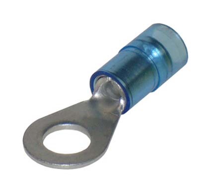 Oko izolované, průřez 1,5-2,5mm2 / M3 / šíře 6,6mm, izolace PA, dle DIN 46237, double crimp