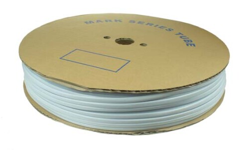 Popisovací bužírka PVC kruhová, vnitřní průměr 4,5mm / průřez 4-6mm2, bílá